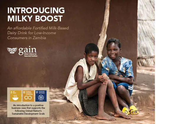 An affordable fortified milk-based dairy drink for low-income consumers in Zambia