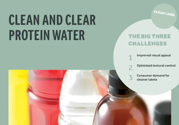 Clean and clear protein water handout