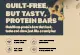 Guilt-free protein bars