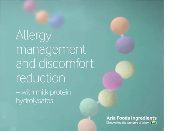 Allergy management and discomfort reduction with milk protein hydrolysates brochure