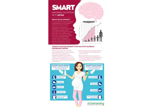 Smart maternal nutrition with MFGM infographic
