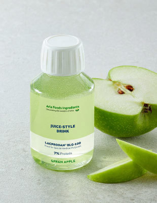 Juice-style medical drink with Lacprodan® BLG-100
